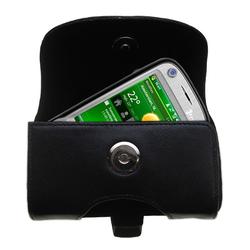 Gomadic Horizontal Leather Case with Belt Clip/Loop for the HTC TILT