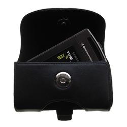 Gomadic Horizontal Leather Case with Belt Clip/Loop for the Samsung Flipshot