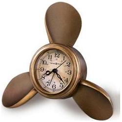 Howard Miller Propeller Alarm Clock Antique Copper Finish