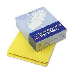 Esselte Pendaflex Corp. Interior Grid File Folders, Top Tab, Straight Cut, Yellow, Letter, 100/Box