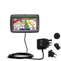 Gomadic International Wall / AC Charger for the Garmin Nuvi 860 - Brand w/ TipExchange Technology