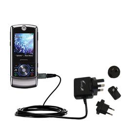Gomadic International Wall / AC Charger for the Motorola ROKR Z6C - Brand w/ TipExchange Technology