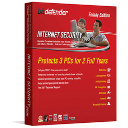 BitDefender Internet Sec 09 2Yrs/3PC