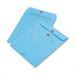 Quality Park Interoffice Envelopes, String Tie, Printed One Side, 10 x 13, Blue, 100/Carton