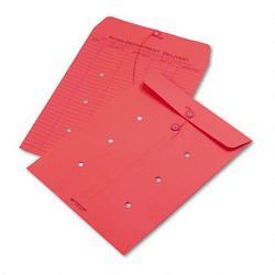 Quality Park Interoffice Envelopes, String Tie, Printed One Side, 10 x 13, Red, 100/Carton