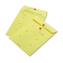 Quality Park Interoffice Envelopes, String Tie, Printed One Side, 10 x 13, Yellow, 100/Carton