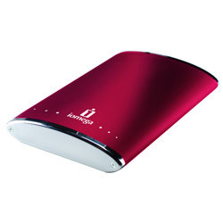 IOMEGA Iomega 250GB eGo USB 2.0 & FireWire 400 Portable Hard Drive - Ruby Red