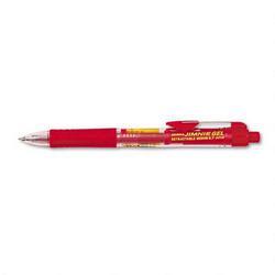 Zebra Pen Corp. Jimnie® Gel Retractable Roller Ball Pen, Medium Point, Red Ink