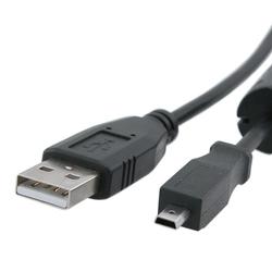 Eforcity Kodak U-8 Compatible USB Data Cable w/ Ferrite, Black