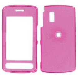 Wireless Emporium, Inc. LG Vu/CU920/CU915 Trans. Hot Pink Snap-On Protector Case Faceplate