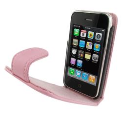 Eforcity Leather Case for Apple 3G iPhone, Pink by Eforcity