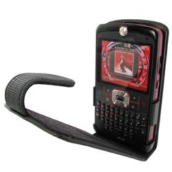 Eforcity Leather Case for Blackberry 8800 / 8820 / 8830, Black by Eforcity