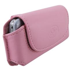 Eforcity Leather Case for Motorola SLVR L7, Pink by Eforcity