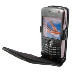 Eforcity Leather Case with Flap for Blackberry 8110 / 8120 / 8130, Black by Eforcity
