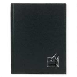 Rediform Office Products Leather Look Hardbound Business Notebook, 9 1/4x7 1/4, 192 Pages, Black