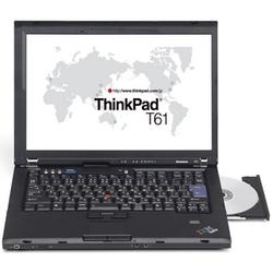 LENOVO, INC. Lenovo ThinkPad T61 Notebook - Intel Core 2 Duo T9300 2.5GHz - 15.4 WXGA - 1GB DDR2 SDRAM - 100GB HDD - DVD-Writer (DVD-RAM/-R/-RW) - Gigabit Ethernet, Wi-Fi -
