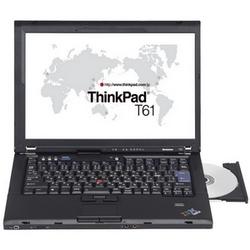 LENOVO, INC. Lenovo Thinkpad T61 Notebook - Intel Core 2 Duo T8300 2.4GHz - 15.4 - 1GB DDR2 SDRAM - 160GB HDD - DVD-Writer (DVD-RAM/-R/-RW) - Gigabit Ethernet, Wi-Fi, Blue