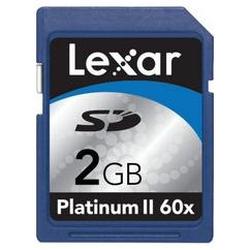 LEXAR MEDIA INC Lexar Media Platinum II 2 GB Secure Digital (SD) Card - 2 GB