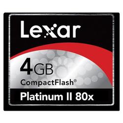 LEXAR MEDIA INC Lexar Media Platinum II 4GB CompactFlash (CF) - 4 GB
