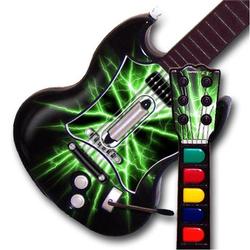 WraptorSkinz Lightning Green TM Skin fits All PS2 SG Guitars Controllers (GUITAR NOT INCLUDED)s
