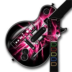 WraptorSkinz Lightning Pink Skin by TM fits Nintendo Wii Guitar Hero III (3) Les Paul Controller (GU