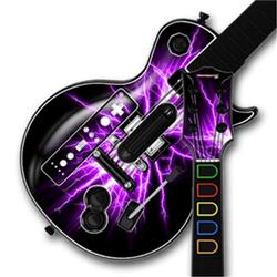 WraptorSkinz Lightning Purple Skin by TM fits Nintendo Wii Guitar Hero III (3) Les Paul Controller (