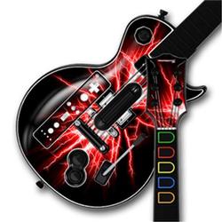 WraptorSkinz Lightning Red Skin by TM fits Nintendo Wii Guitar Hero III (3) Les Paul Controller (GUI