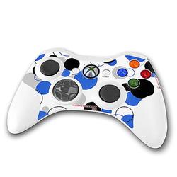 WraptorSkinz Lots Of Dots Blue on White Skin by TM fits XBOX 360 Wireless Controller (CONTROLLER NOT