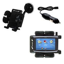 Gomadic Magellan Maestro 3200 Auto Windshield Holder with Car Charger - Uses TipExchange