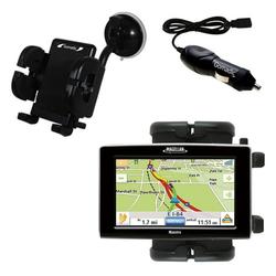 Gomadic Magellan Maestro 5310 Auto Windshield Holder with Car Charger - Uses TipExchange