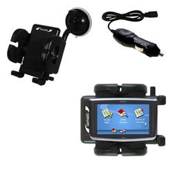 Gomadic Magellan Maestro 5340 Auto Windshield Holder with Car Charger - Uses TipExchange