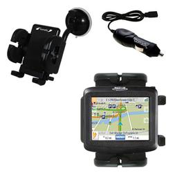 Gomadic Magellan Roadmate 1200 Auto Windshield Holder with Car Charger - Uses TipExchange