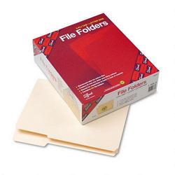 Smead Manufacturing Co. Manila File Folders, Double Ply Top, 1/3 Cut, 3rd Position, Letter, 100/Box