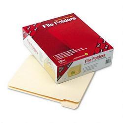 Smead Manufacturing Co. Manila File Folders, Recycled, Double Ply Top, 1/5 Cut, Letter, 100/Box
