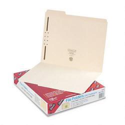 Smead Manufacturing Co. Manila Folders with One 2 Capacity Fastener, Letter, 1/3 Cut Asstd, 50/Box