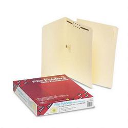 Smead Manufacturing Co. Manila Folders with One 2 Capacity Fastener, Letter, Straight Cut, 50/Box