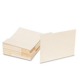 S And J Paper/Gussco Manufacturing Manila Recycled File Jackets with 1/3 Cut Tabs, Flat, Letter, 100/Carton
