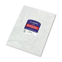 Geographics Marble Gray Design Letterhead Paper, 8 1/2 x 11, 24 lb. Bond, 100 Sheets/Pack