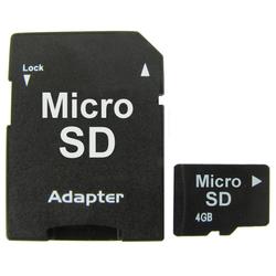 Eforcity Micro SD / Transflash Memory Card with Adaptor, 4GB by Eforcity