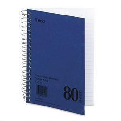 Mead Products Mid Tier Notebook, Non Perforated Pages, 7 x 5, 80 Sheets
