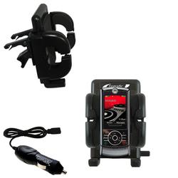 Gomadic Motorola ROKR Z6M Auto Vent Holder with Car Charger - Uses TipExchange