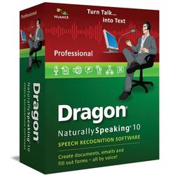 NUANCE COMMUNICATIONS INC Nuance Dragon NaturallySpeaking v.10.0 Professional - Complete Product - Academic, Local Government, State Government - 1 User - Retail - PC