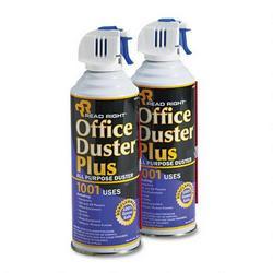 Read Right/Advantus Corporation OfficeDuster™ Plus 100% Ozone Safe Spray Duster TwinPak, 10 oz. Cans, 2/Pack