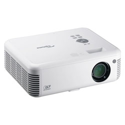OPTOMA TECHNOLOGY Optoma Technology TRW1693 DLP Projector WXGA 2500:1, 3600 LUMENS 7.3LBS -Optoma Projection Screen, DS-3084PM included