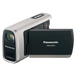PANASONIC CAMCORDERS Panasonic SDR-SW20 Water, Shock & Dustproof Compact SD Camcorder with 10x Optical Zoom, & Records to SD Memory Card - Silver