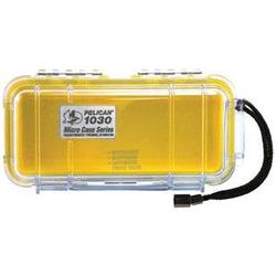 PELICAN PRODUCTS Pelican 1030 Micro Case Yellow With Clear Lid