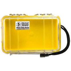 PELICAN PRODUCTS Pelican 1040 Micro Case Yellow With Clear Lid