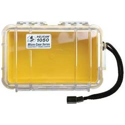PELICAN PRODUCTS Pelican 1050 Micro Case Yellow With Clear Lid