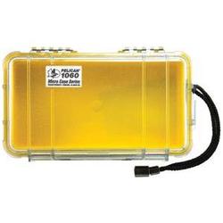 PELICAN PRODUCTS Pelican 1060 Micro Case Yellow With Clear Lid