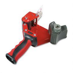 3M Pistol Grip Box Sealing Tape Dispenser, Metal Construction/Foam Handle, Red